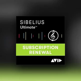 Avid Sibelius Ultimate 1Y Updates Support RENEWAL