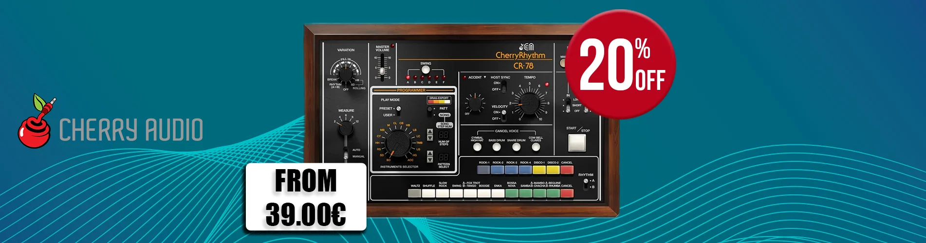 Cherry Audio CR78 Drum Machine Sales